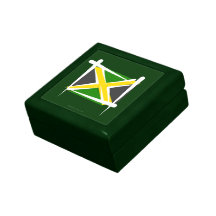 Bandera del cepillo de Jamaica Caja De Regalo
