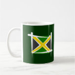 Bandera del cepillo de Jamaica Tazas