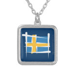 Bandera del cepillo de Suecia Pendiente Personalizado
