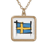 Bandera del cepillo de Suecia Joyerias Personalizadas