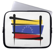 Bandera del cepillo de Venezuela Fundas Computadoras