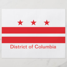 Bandera del distrito de Columbia Flyer Personalizado