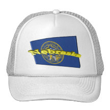 bandera del estado de 3D Nebraska Gorro