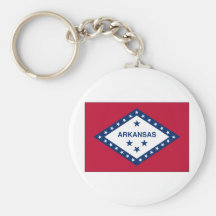 Bandera del estado de Arkansas Llavero Personalizado