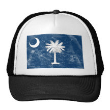 Bandera del estado de Carolina del Sur (apenada) Gorro De Camionero