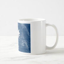 Bandera del estado de Carolina del Sur (apenada) Tazas De Café