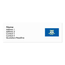 Bandera del estado de Connecticut Tarjetas De Visita