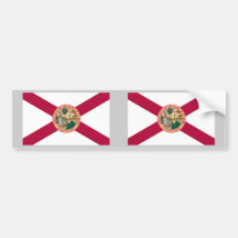 Bandera del estado de la Florida Pegatina De Parachoque