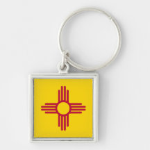 Bandera del estado de New México Llavero Personalizado