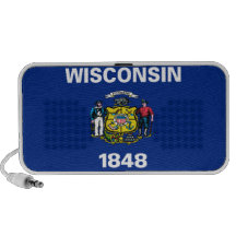 Bandera del estado de Wisconsin iPhone Altavoces