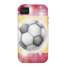 Bandera del fútbol de España iPhone 4 Funda