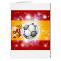 Bandera del fútbol de España Tarjeta