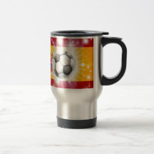 Bandera del fútbol de España Taza De Café