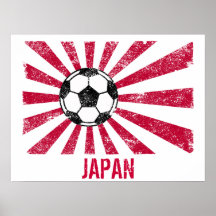 Bandera del fútbol de Japón Impresiones