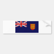 Bandera del gobierno del jersey etiqueta de parachoque