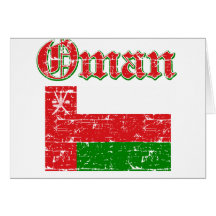 Bandera del Grunge de Omán Felicitacion