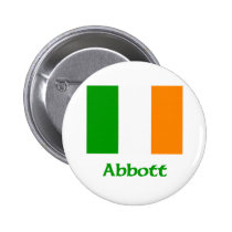 Bandera del irlandés de Abbott botones