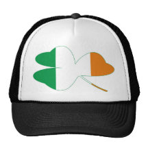 Bandera del irlandés del trébol gorras de camionero