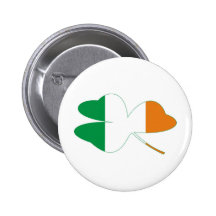 Bandera del irlandés del trébol pins
