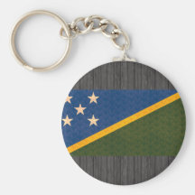 Bandera del isleño de Solomon del modelo del vinta Llaveros Personalizados