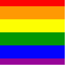 Bandera del orgullo gay/bandera del arco iris escultura fotografica