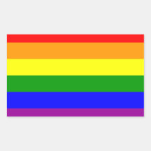 Bandera del orgullo gay/bandera del arco iris rectangular altavoces