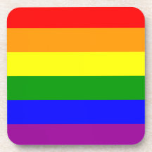 Bandera del orgullo gay/bandera del arco iris posavasos de bebidas