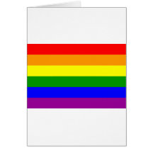 Bandera del orgullo gay/bandera del arco iris felicitacion 