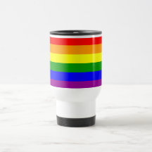Bandera del orgullo gay/bandera del arco iris tazas de café
