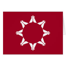 Bandera del pino Ridge de Lakota Felicitaciones