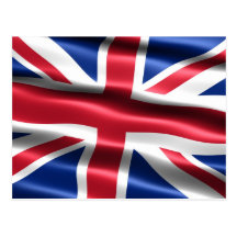 Bandera del Reino Unido - postal