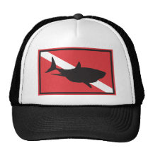 Bandera del salto del tiburón gorras