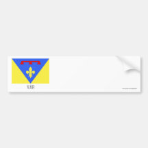Bandera del Var con nombre Etiqueta De Parachoque