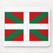 Bandera del vasco de España Alfombrillas De Ratón
