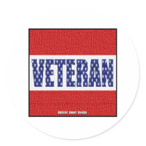 Bandera del veterano pegatinas