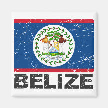 Bandera del vintage de Belice Iman De Frigorífico