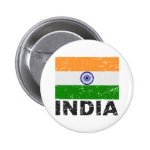 Bandera del vintage de la India Pin