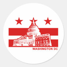 Bandera del Washington DC Pegatinas