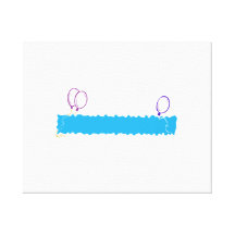 Bandera en blanco del feliz cumpleaños lona envuelta para galerías
