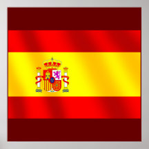 Bandera española de los regalos de España para los Posters