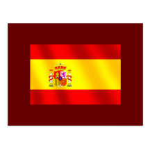 Bandera española de los regalos de España para los Tarjeta Postal