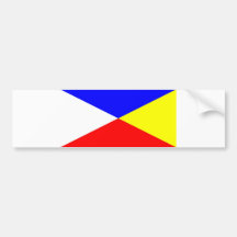 Bandera étnica de la gente del maya etiqueta de parachoque