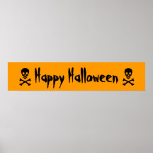 Bandera: Feliz Halloween Poster