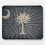 Bandera fresca de Carolina del Sur del Grunge Tapete De Ratón