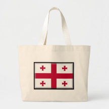 Bandera georgiana de la república bolsas