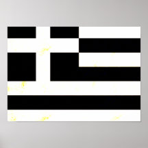 Bandera griega nerviosa moderna impresiones