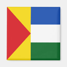 Bandera hermosa imán de frigorífico