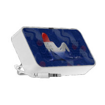 Bandera holandesa de la silueta del chica mini altavoces