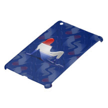 Bandera holandesa de la silueta del chica iPad mini protectores