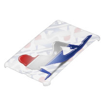 Bandera holandesa de la silueta del chica iPad mini cárcasas
